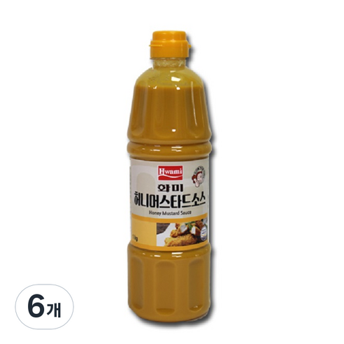 화미 허니머스타드소스, 1kg, 6개