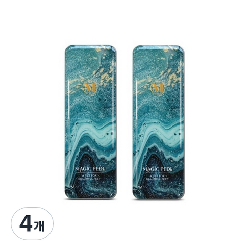 매직페디 글라스 발각질제거 풋파일, 블루오션, 4개