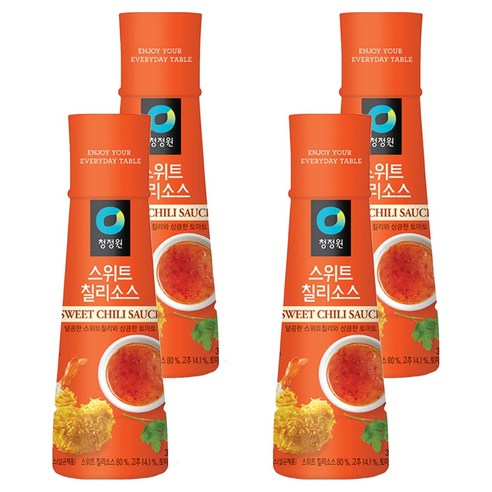 대상 청정원 스위트칠리소스, 365g, 4개