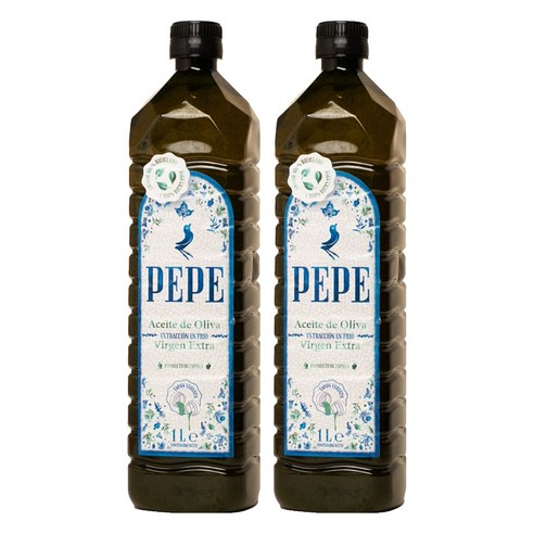 페페 엑스트라 버진 올리브오일, 1L, 2개