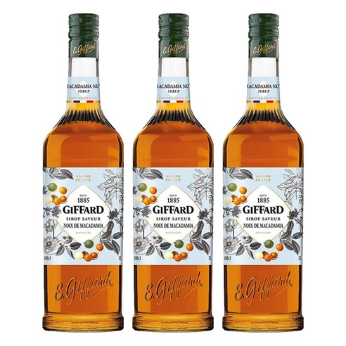 지파드 마카다미아넛 시럽, 1L, 3개