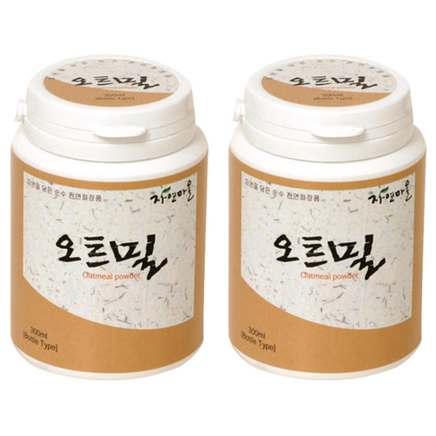 자연마을 오트밀 가루 워시오프 팩, 1개입, 2개