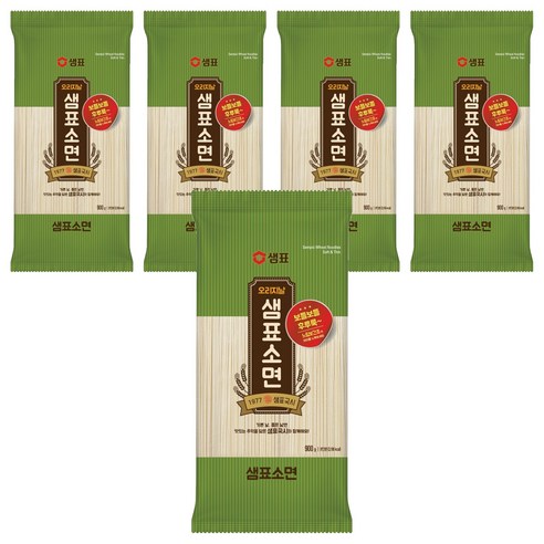 샘표 소면, 900g, 5개