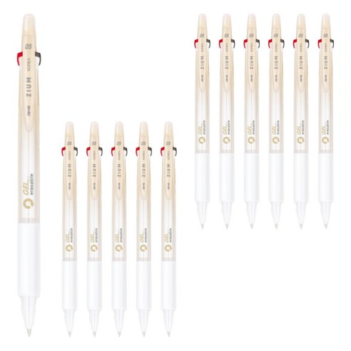 자바펜 지움3겔 지워지는 볼펜 0.5mm, 베이지, 12개