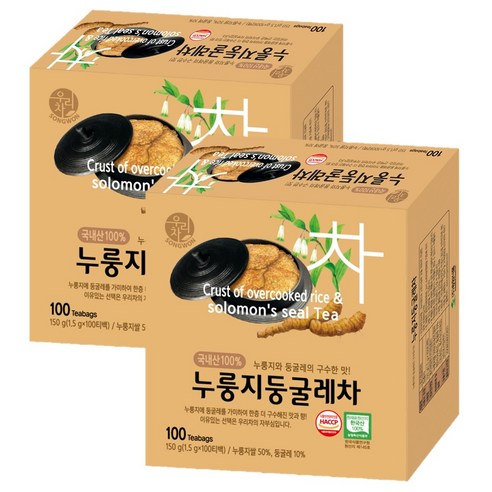 우리차 누룽지둥굴레차, 1.5g, 200개