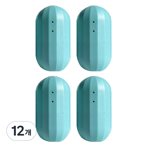 코끼리리빙 자동 변기 세정제 민트, 230g, 12개