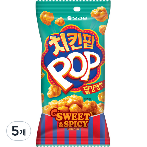 오리온 치킨팝 닭강정맛, 81g, 5개