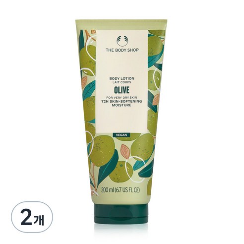 더바디샵 올리브 바디 로션 과일향, 2개, 200ml