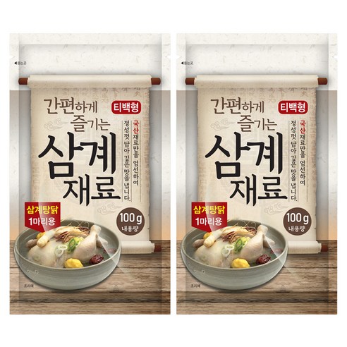 간편하게 즐기는 삼계 재료, 2개, 100g
