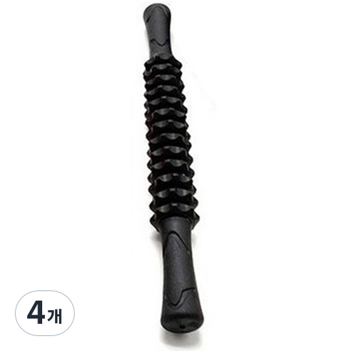 에어서핑 13 롤러 마사지 봉, 블랙, 4개