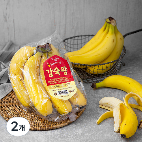 스미후루 감숙왕 바나나, 1.2kg, 2개