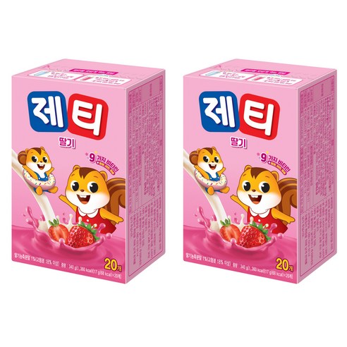 동서식품 제티 딸기맛, 17g, 20개입, 1개