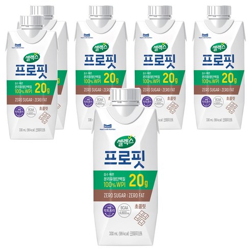 셀렉스 프로핏 초콜릿, 330ml, 6개