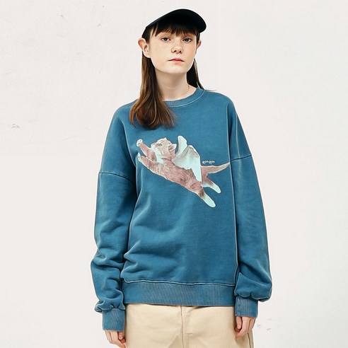 론론 PIGMENT CATPID SWEATSHIRT