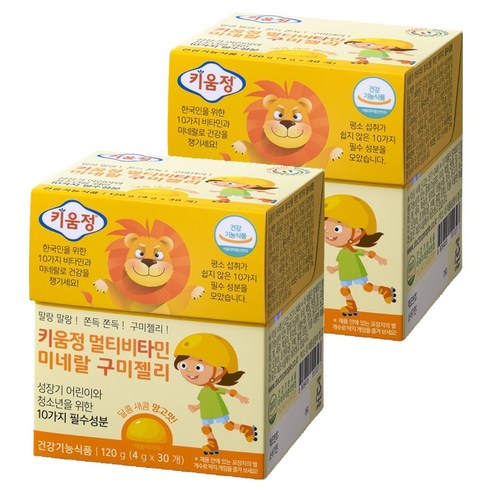 키움정 멀티비타민미네랄 구미젤리, 30정, 2개