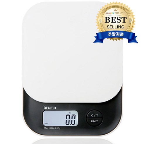   Bruma Digital Kitchen Scale LS350, Black + Ivory