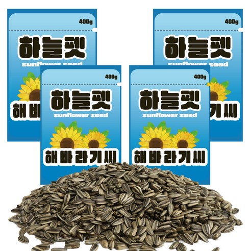 하늘펫 소동물 해바라기씨, 400g, 4개