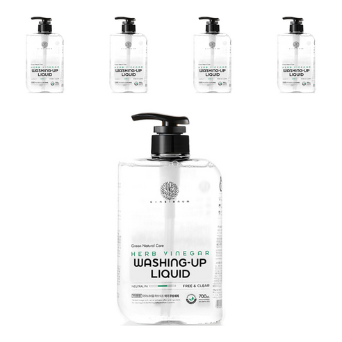 아이너바움 아기 주방세제 액상형 무향, 700ml, 5개