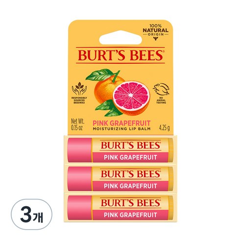 버츠비 모이스춰라이징 립밤, 핑크 그레이프 후르츠, 4.25g, 9개