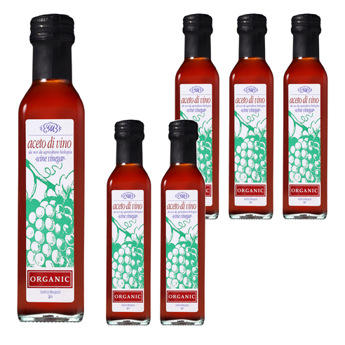 멩가졸리 유기농 레드 와인 비네가, 250ml, 6개