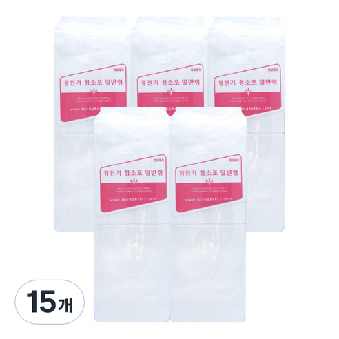 리빙베리 정전기 청소포 일반형 80매, 15개
