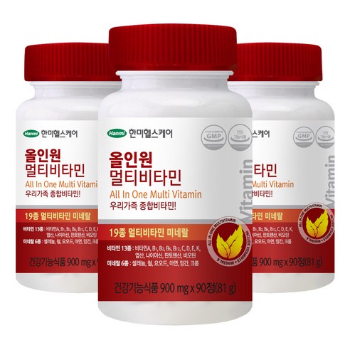 한미헬스케어 올인원 멀티비타민, 90정, 3개
