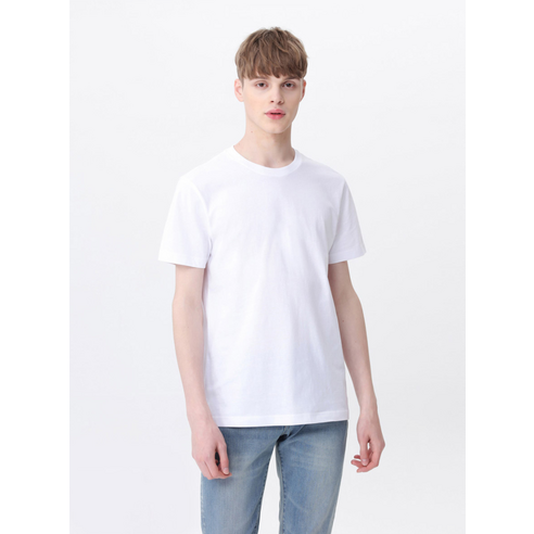 베이직하우스 남녀공용 순면라운드 반팔티 오리지널팩 3p HATS0101