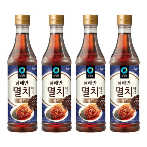 청정원 멸치골드액젓, 1kg, 4개