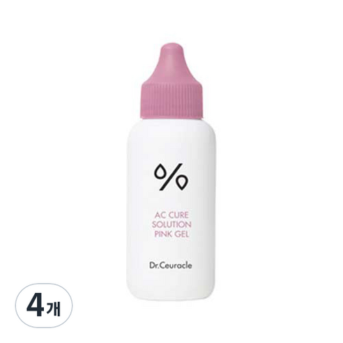 스팟 진정 AC큐어 핑크젤, 50ml, 4개