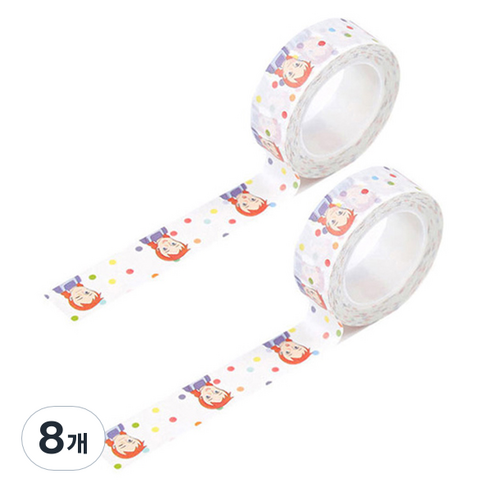 빨강머리앤 마스킹 테이프 15mm x 10m, 표정앤, 8개