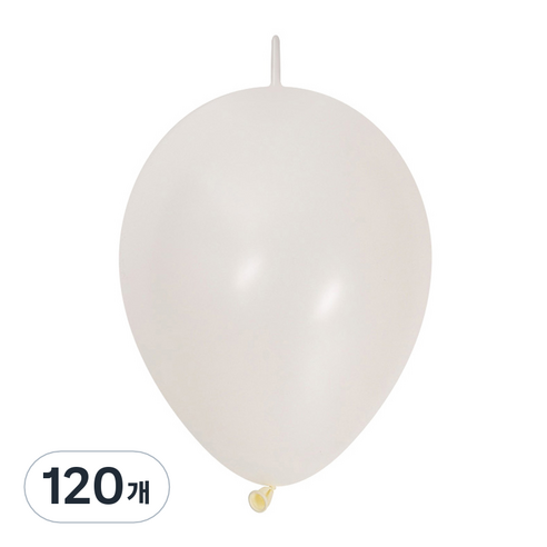 셈퍼텍스 링커 풍선 30cm, 화이트, 120개