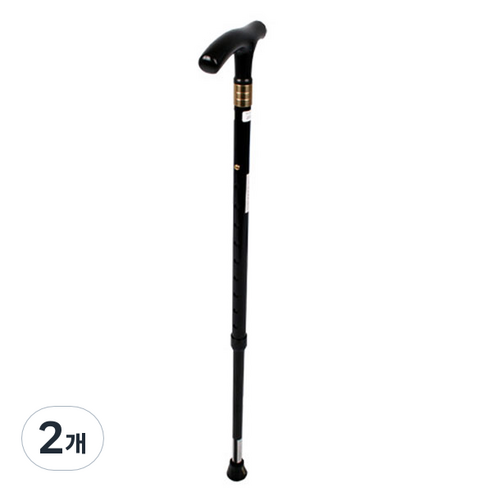 웰비 노바 2단 고급 지팡이, 검정, 2개