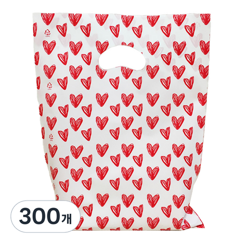 비닐 통통리본 링봉투 100p, 화이트, 300개