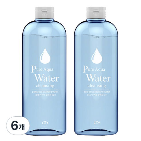시투와이 퓨어 아쿠아 클렌징 워터, 600ml, 6개