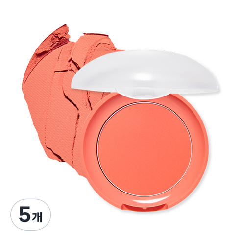 에뛰드 New 러블리 쿠키 블러셔 4.5g, RD301레드자몽푸딩, 5개