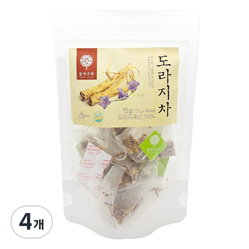 몸애조화 도라지차 티백, 1.5g, 10개입, 4개