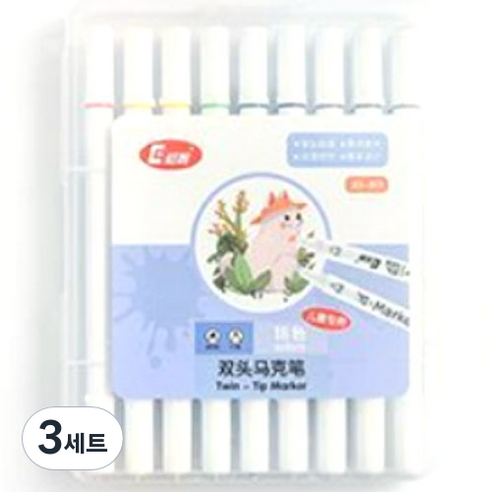 시토닉 유성 칼라 마카 펜세트, 18색, 3세트