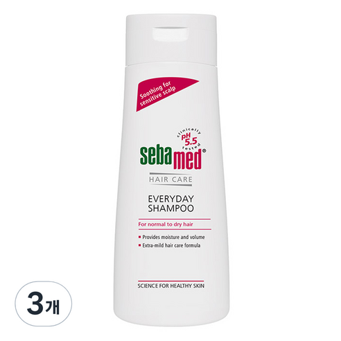 세바메드 에브리데이 샴푸, 200ml, 3개