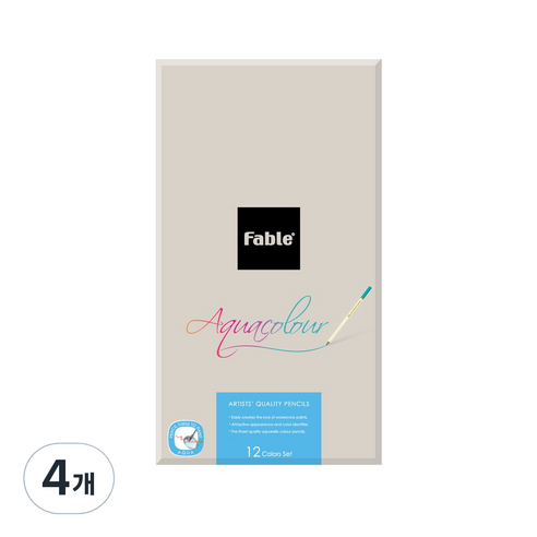 동아 파블수채색연필, 12색, 4개