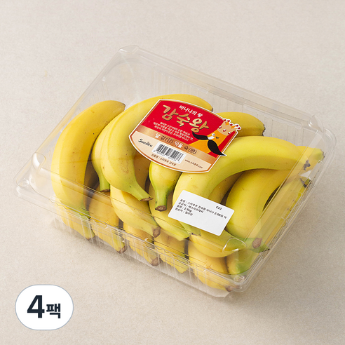 스미후루 감숙왕 바나나, 2.5kg, 4팩
