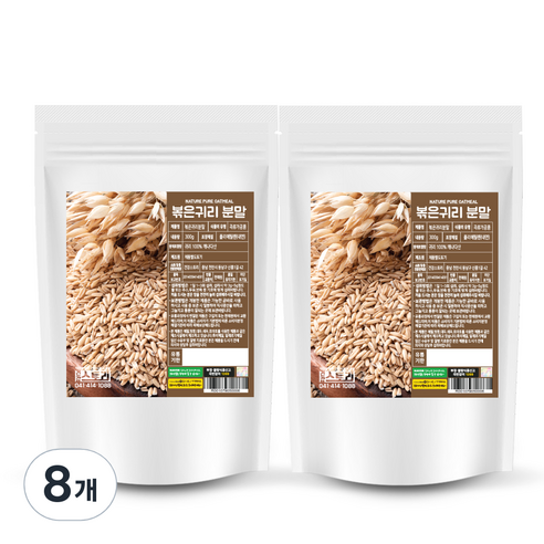 건강스토리 볶음귀리 가루, 300g, 8개