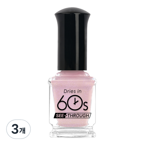위드샨 60초 컬러 매니큐어 시스루 타입 9ml, M84 로즈쿼츠, 3개