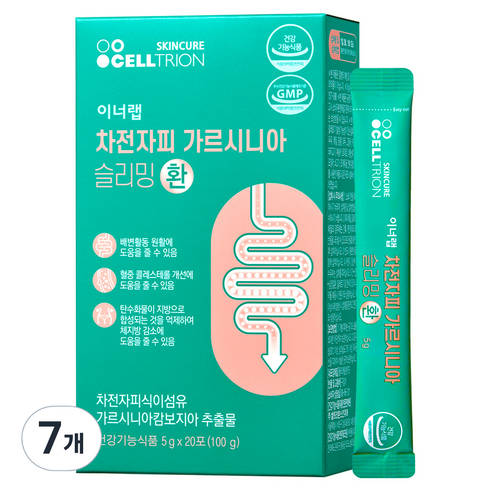셀트리온 이너랩 차전자피 가르시니아 슬리밍 환 20p, 100g, 7개