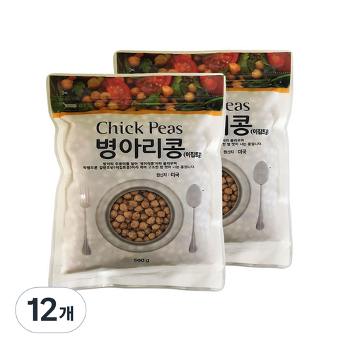 병아리콩, 500g, 12개