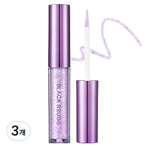 블랙루즈 펄블리 아이 섀도 글리터 2g, G04 별콕콕은하수, 3개