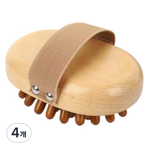 도이뮤 바디 괄사 마사지기 18, 혼합색상, 4개