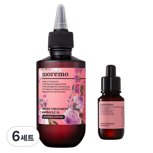 모레모 워터 트리트먼트 미라클 10 블루밍 에디션 200ml + 워터 트리트먼트 미라클 10 30ml, 230ml, 6세트