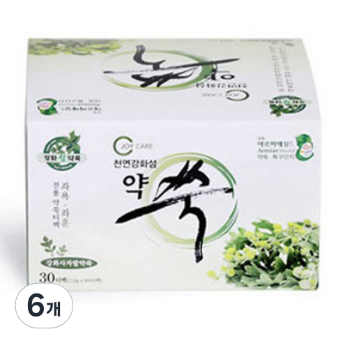강화섬약쑥 좌욕 좌훈 전용 강화섬 약쑥티백 30p, 6개