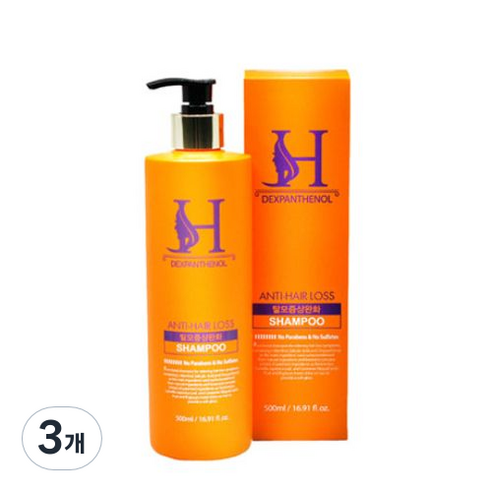 상은언니 덱스판테놀 샴푸, 500ml, 3개