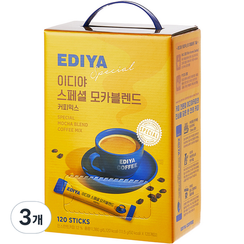 이디야 스페셜 모카블렌드 커피믹스, 11.5g, 120개입, 3개